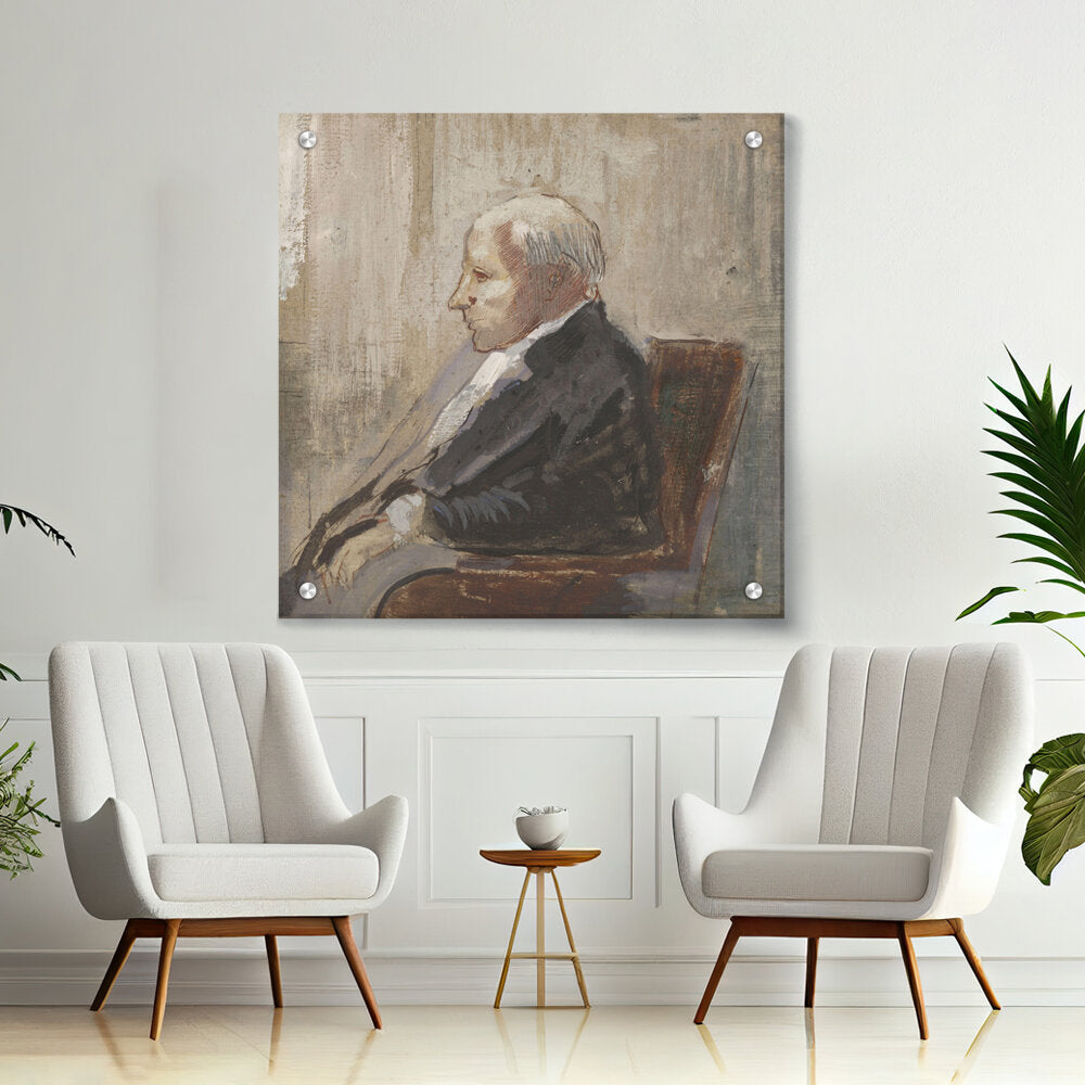 Artist5 - Art - Seated Man - Acrylic Wall Photo