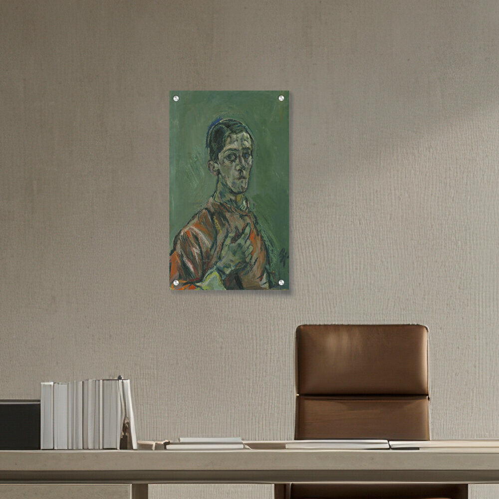 Portrait Of Oskar Kokoschka - Acrylic Wall Photo