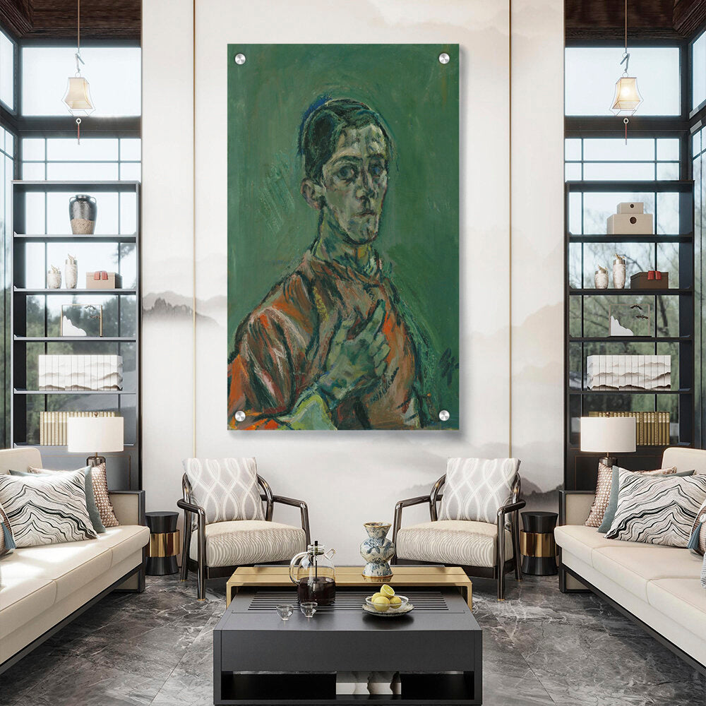 Portrait Of Oskar Kokoschka - Acrylic Wall Photo