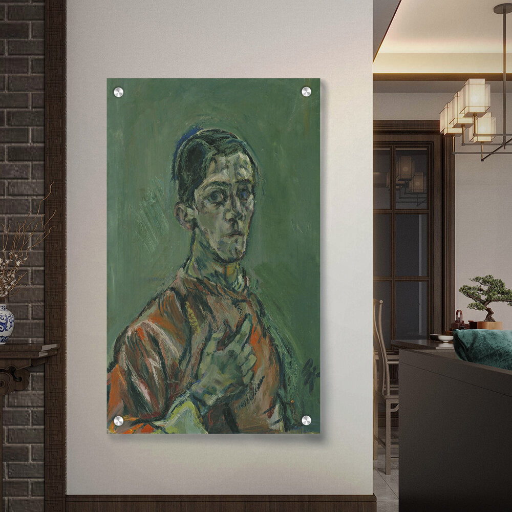 Portrait Of Oskar Kokoschka - Acrylic Wall Photo