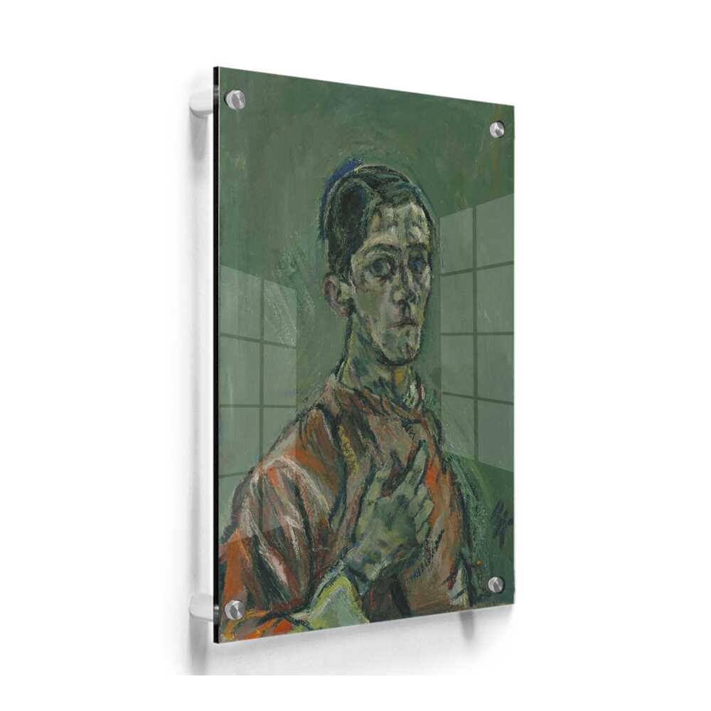 Portrait Of Oskar Kokoschka - Acrylic Wall Photo