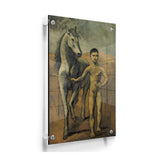 Boy Leading A Horse - Acrylic Wall Photo