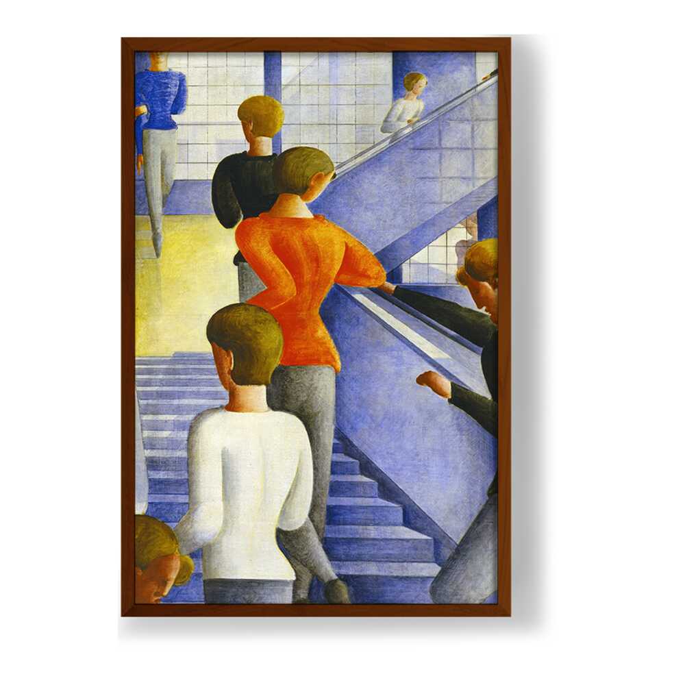 Bauhaus Stairway 1932 - Framed Canvas