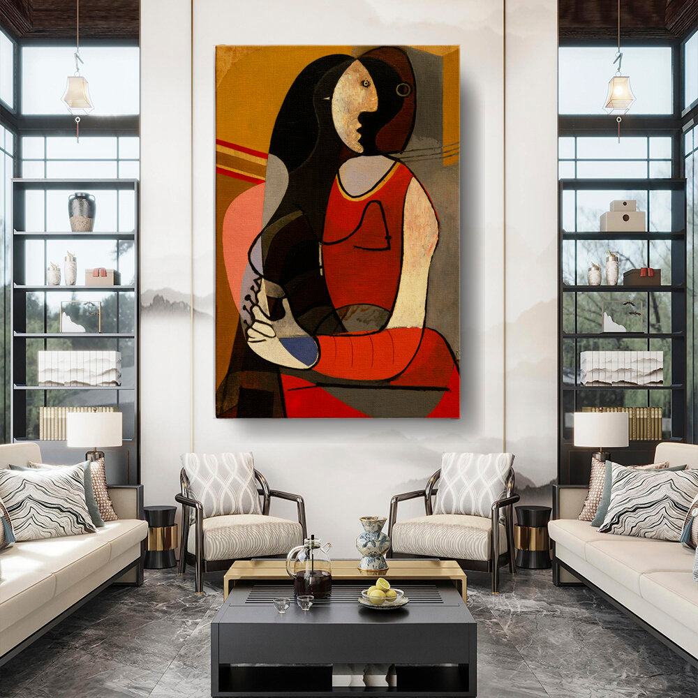 Seated Woman - Wall Canvas