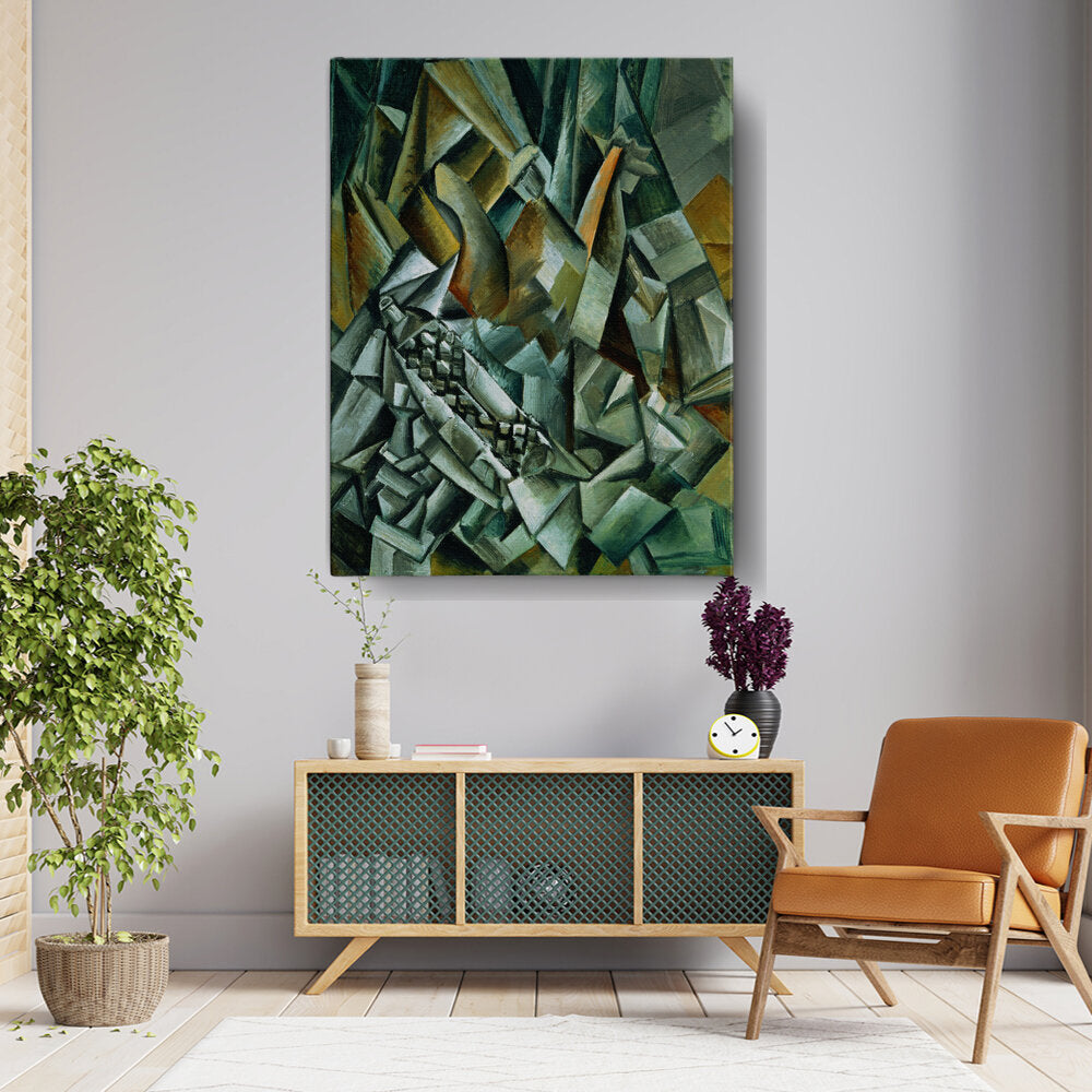 Still Life With Liqueur Bottle - Wall Canvas