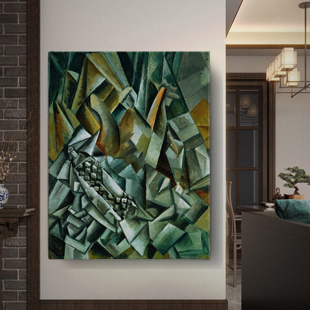 Still Life With Liqueur Bottle - Wall Canvas