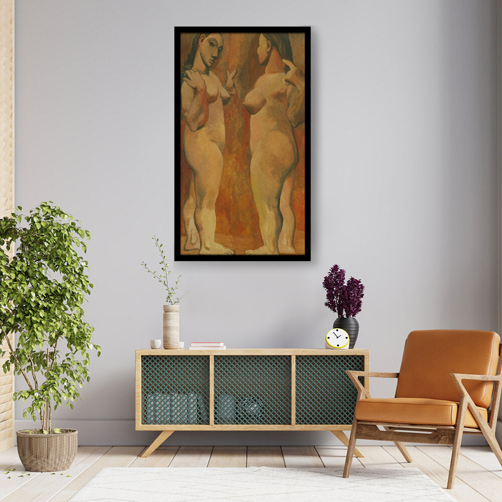 Two Nudes - Framed Canvas