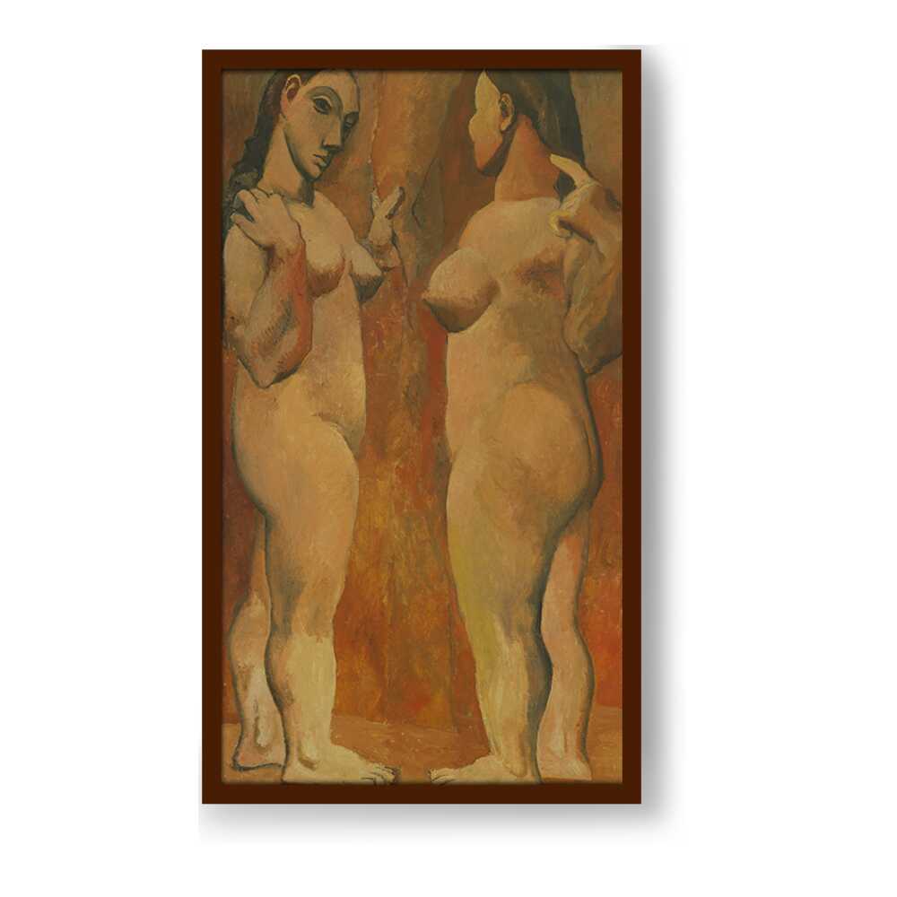 Two Nudes - Framed Canvas