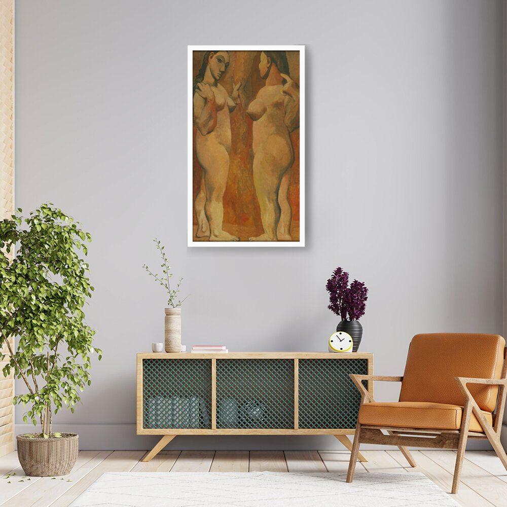 Two Nudes - Framed Canvas