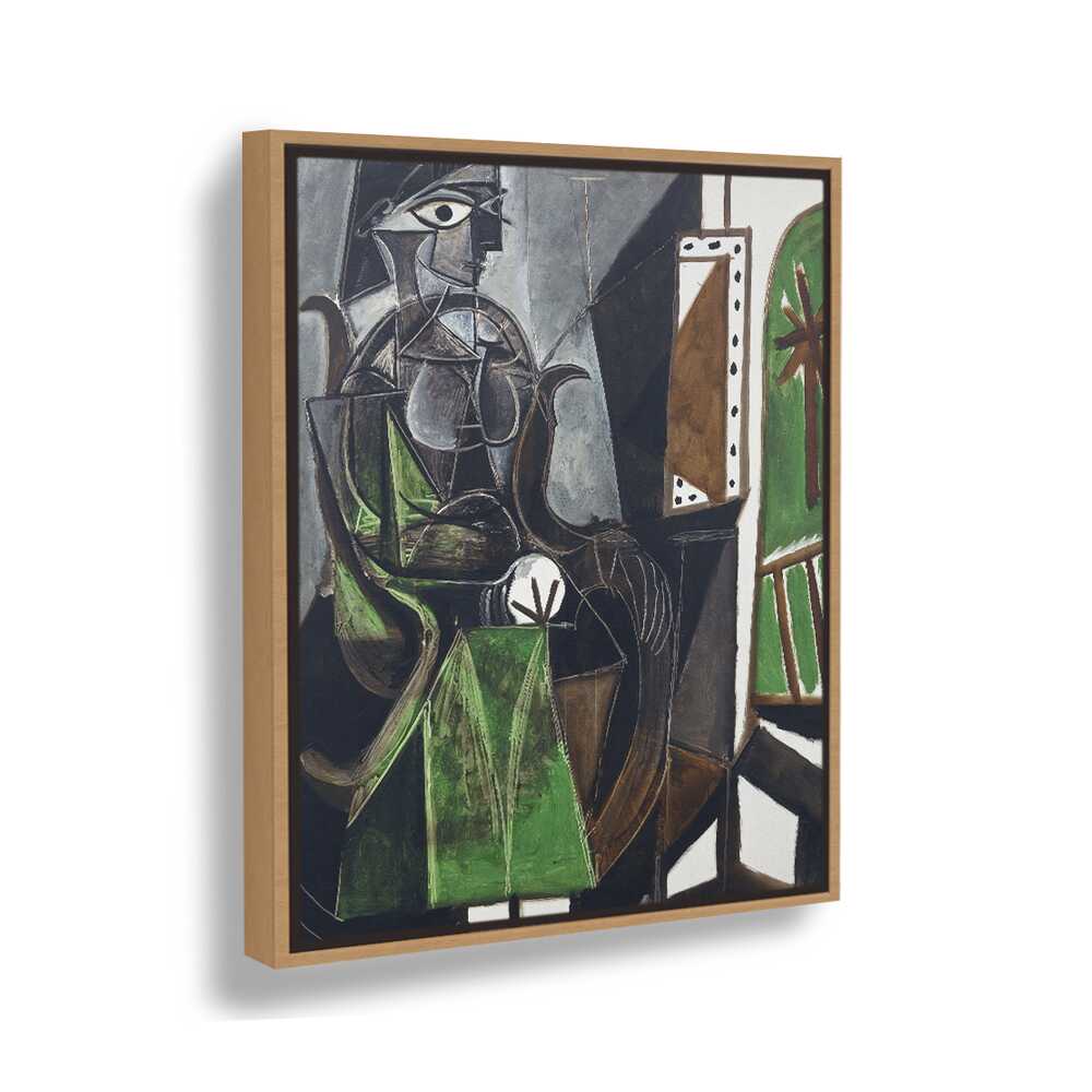 Woman By A Window - FLOATING FRAME