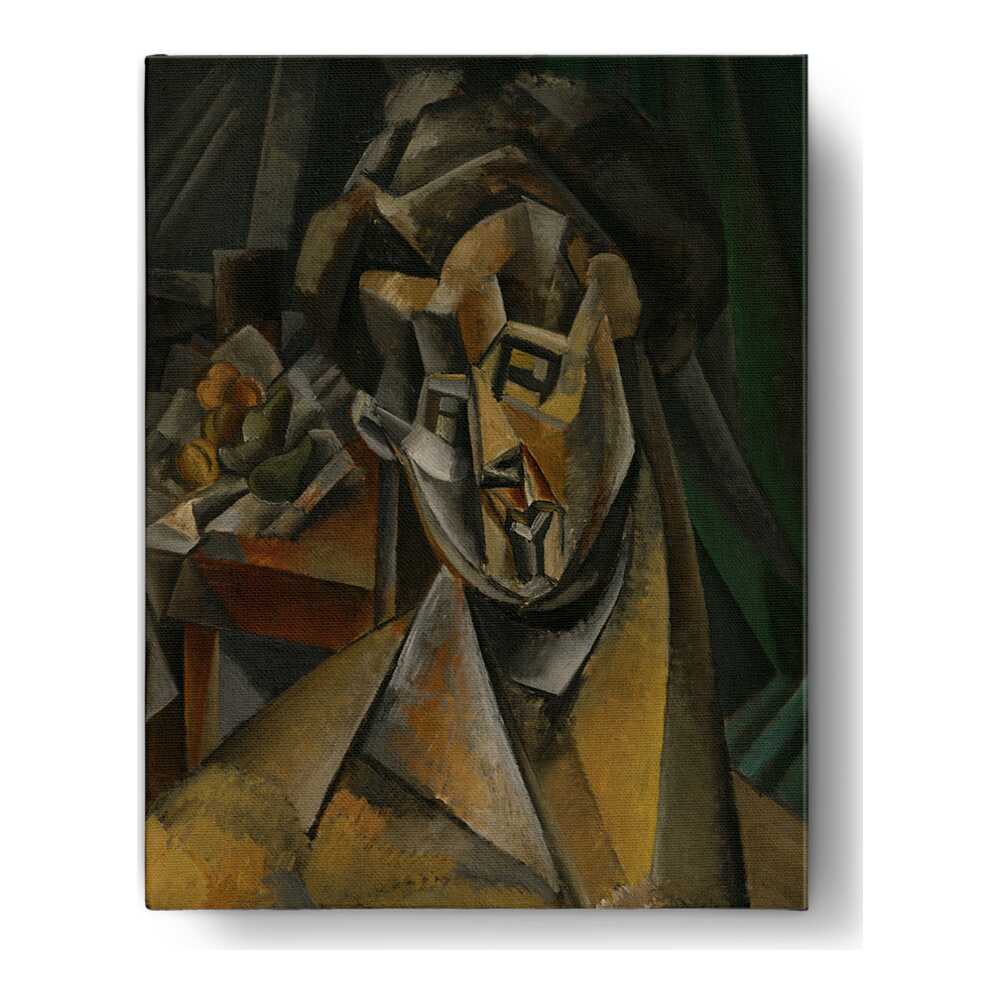 Woman With Pears - Wall Canvas