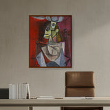 Artist5 - Art - Woman In An Armchair - Framed Canvas