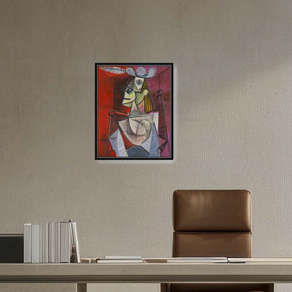 Woman In An Armchair - FLOATING FRAME