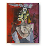 Woman In An Armchair - FLOATING FRAME