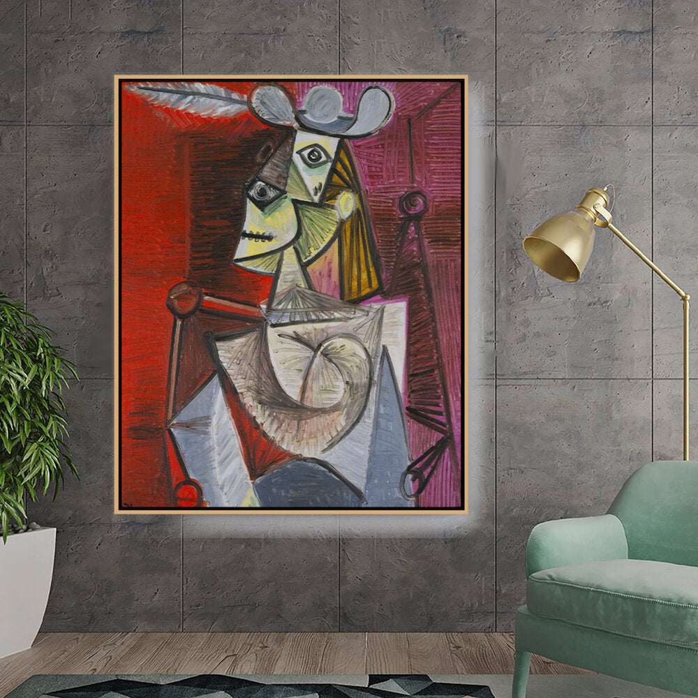 Woman In An Armchair - FLOATING FRAME