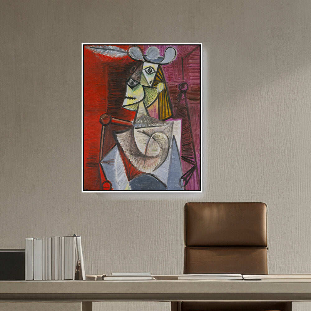 Woman In An Armchair - FLOATING FRAME