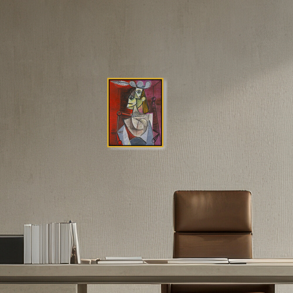 Woman In An Armchair - FLOATING FRAME