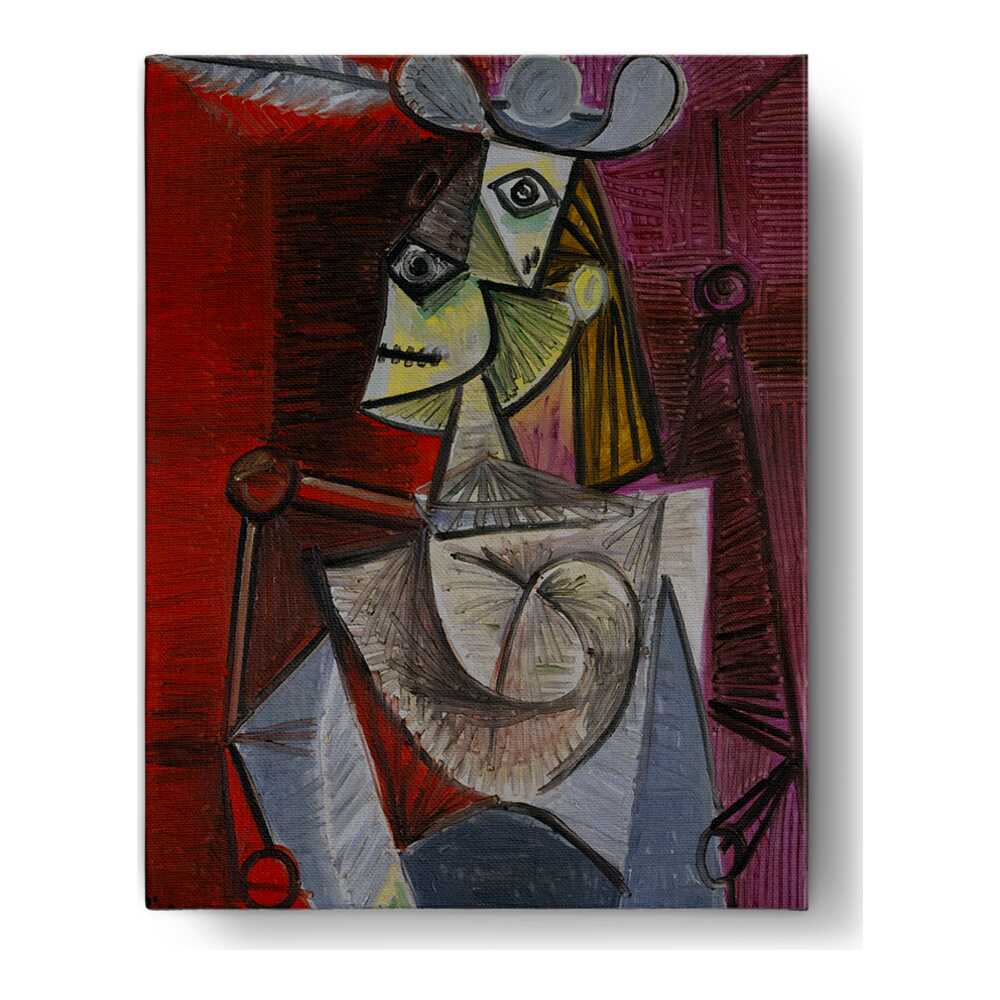 Woman In An Armchair - Wall Canvas