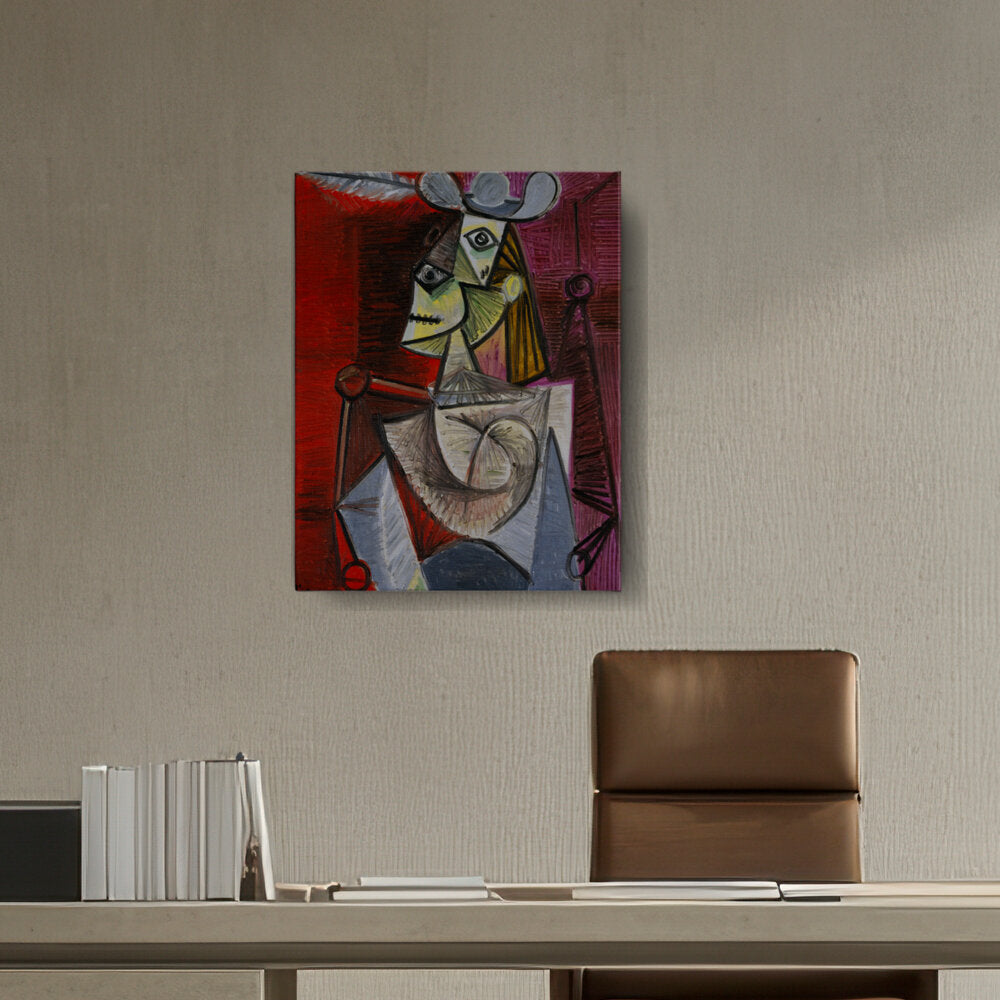 Woman In An Armchair - Wall Canvas