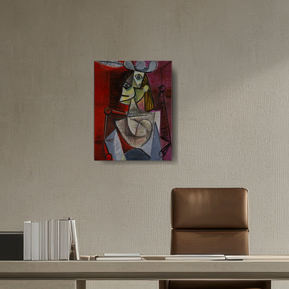 Woman In An Armchair - Wall Canvas