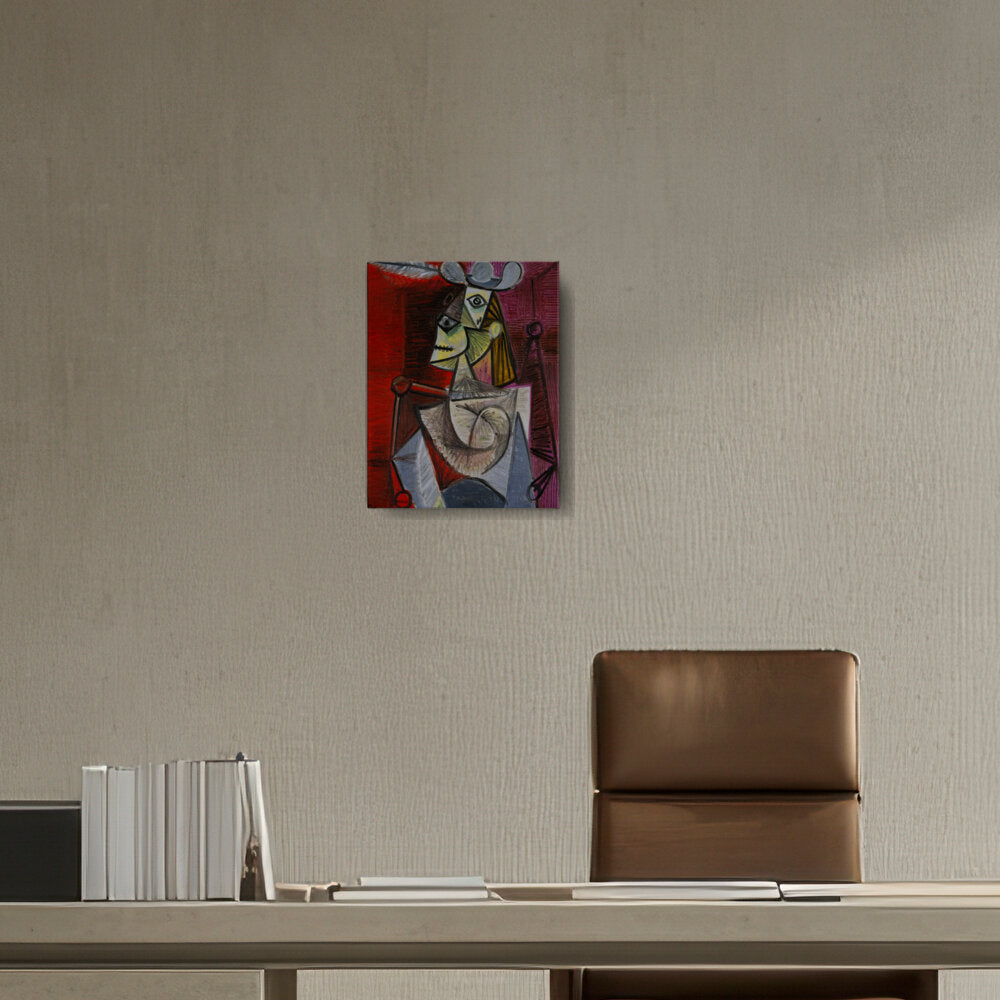 Woman In An Armchair - Wall Canvas