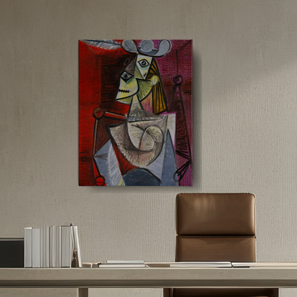 Woman In An Armchair - Wall Canvas