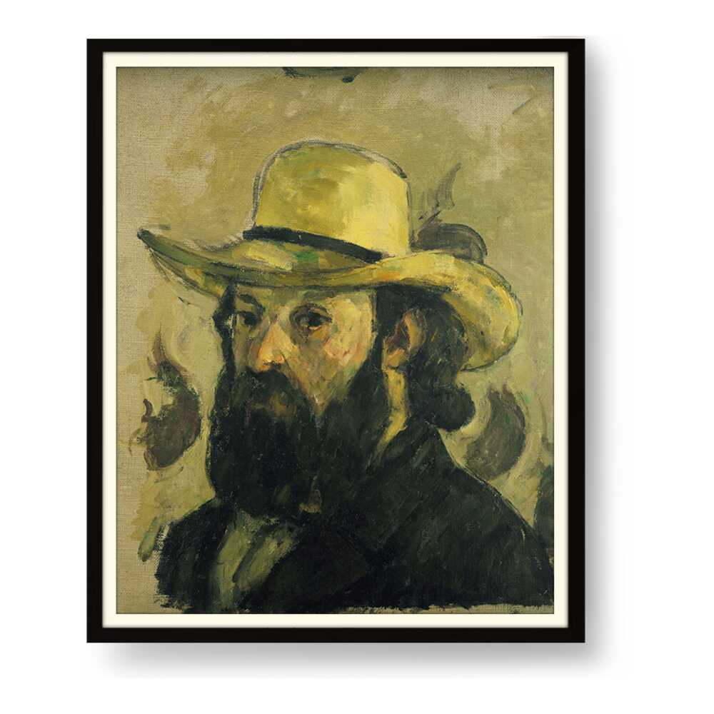 Self Portrait In A Straw Hat - WALL MOUNT FRAME