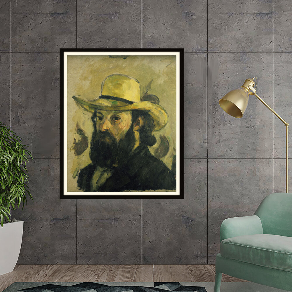 Self Portrait In A Straw Hat - WALL MOUNT FRAME