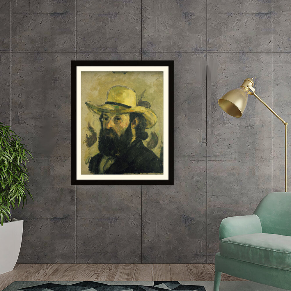 Self Portrait In A Straw Hat - WALL MOUNT FRAME