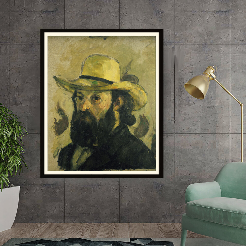 Artist5 - Art - Self Portrait In A Straw Hat - WALL MOUNT FRAME