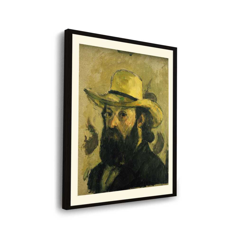 Self Portrait In A Straw Hat - WALL MOUNT FRAME