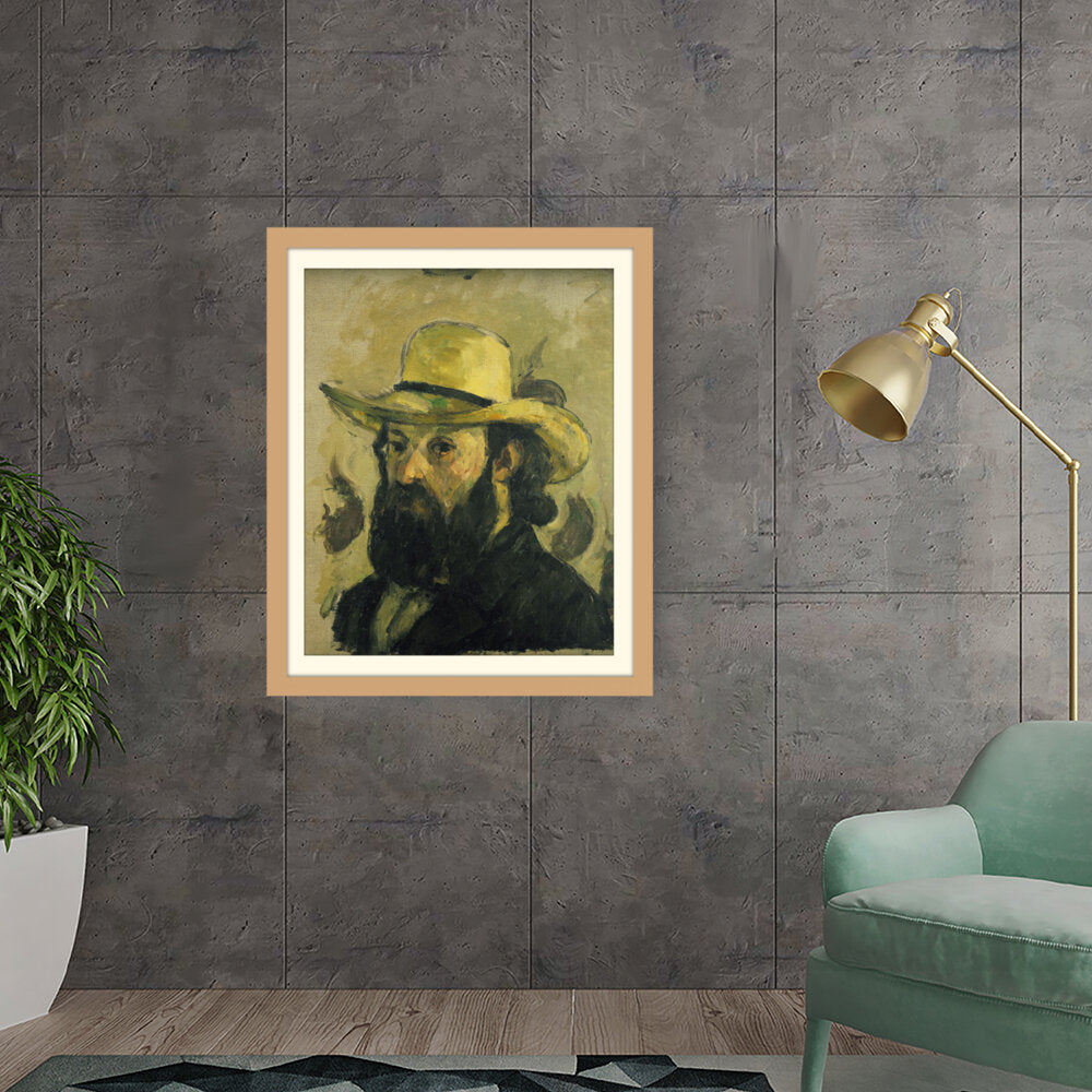 Self Portrait In A Straw Hat - WALL MOUNT FRAME