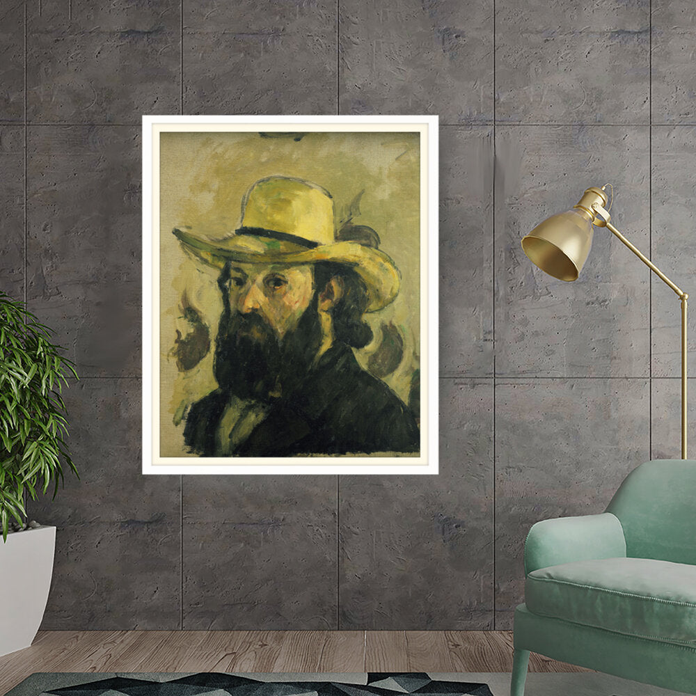 Self Portrait In A Straw Hat - WALL MOUNT FRAME