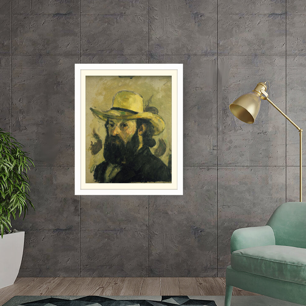 Self Portrait In A Straw Hat - WALL MOUNT FRAME