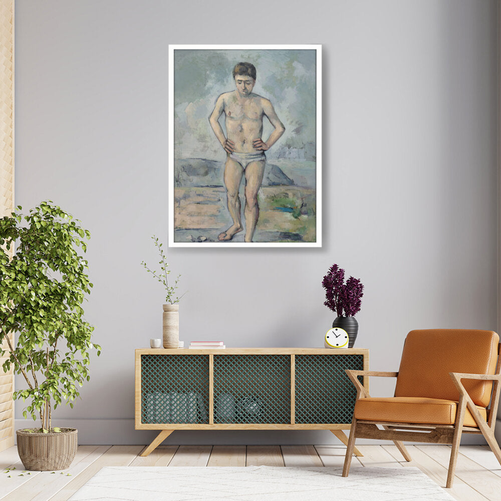 The Bather - Framed Canvas