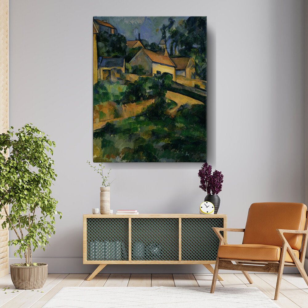 Turning Road At Montgeroult - Wall Canvas