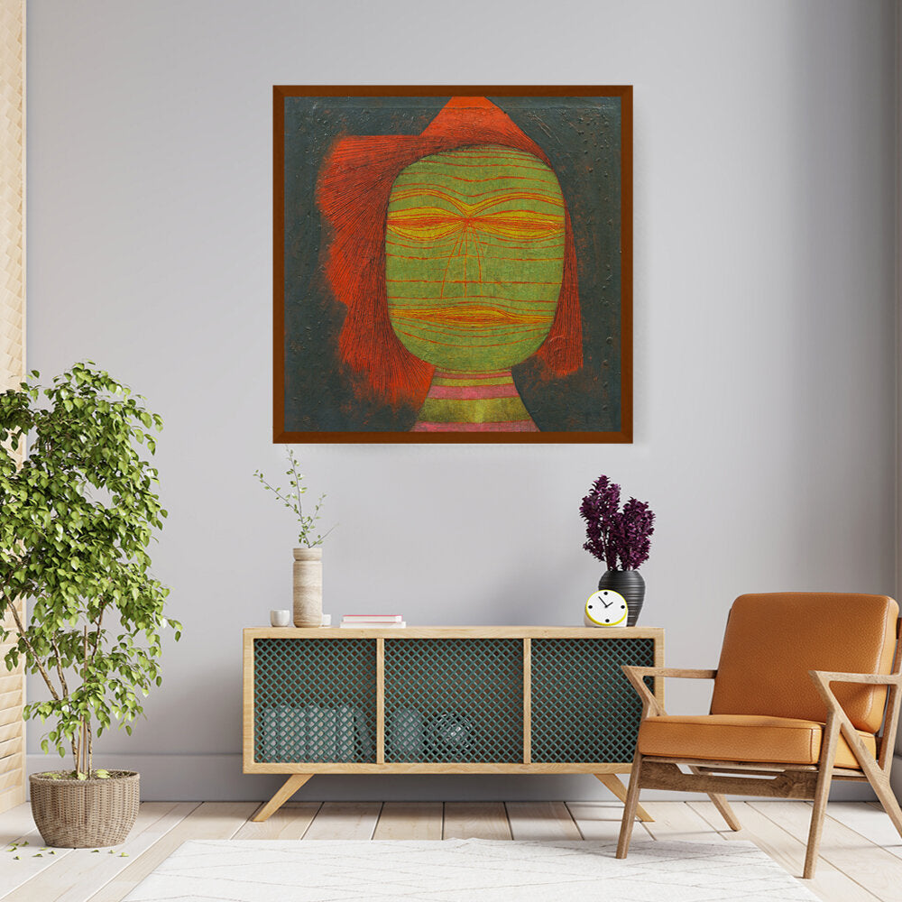 Actor's Mask - Framed Canvas