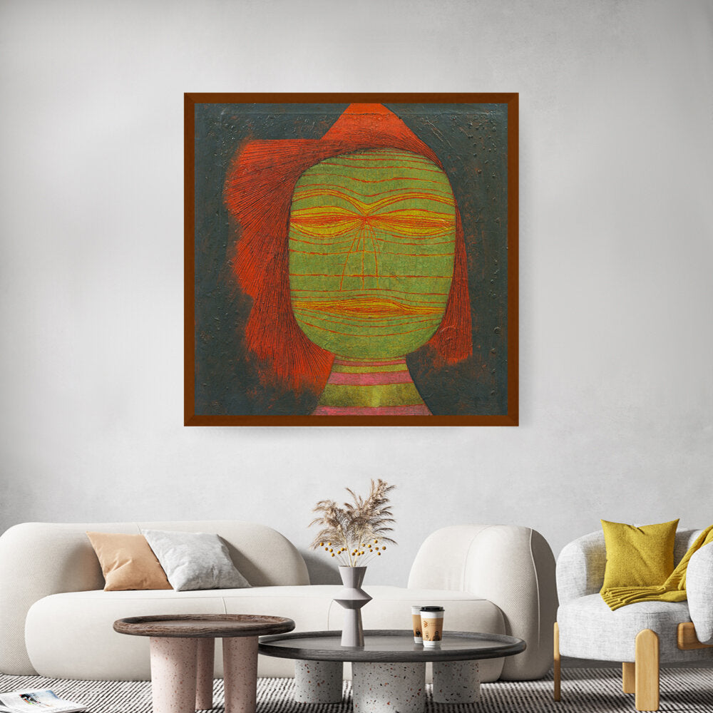 Actor's Mask - Framed Canvas