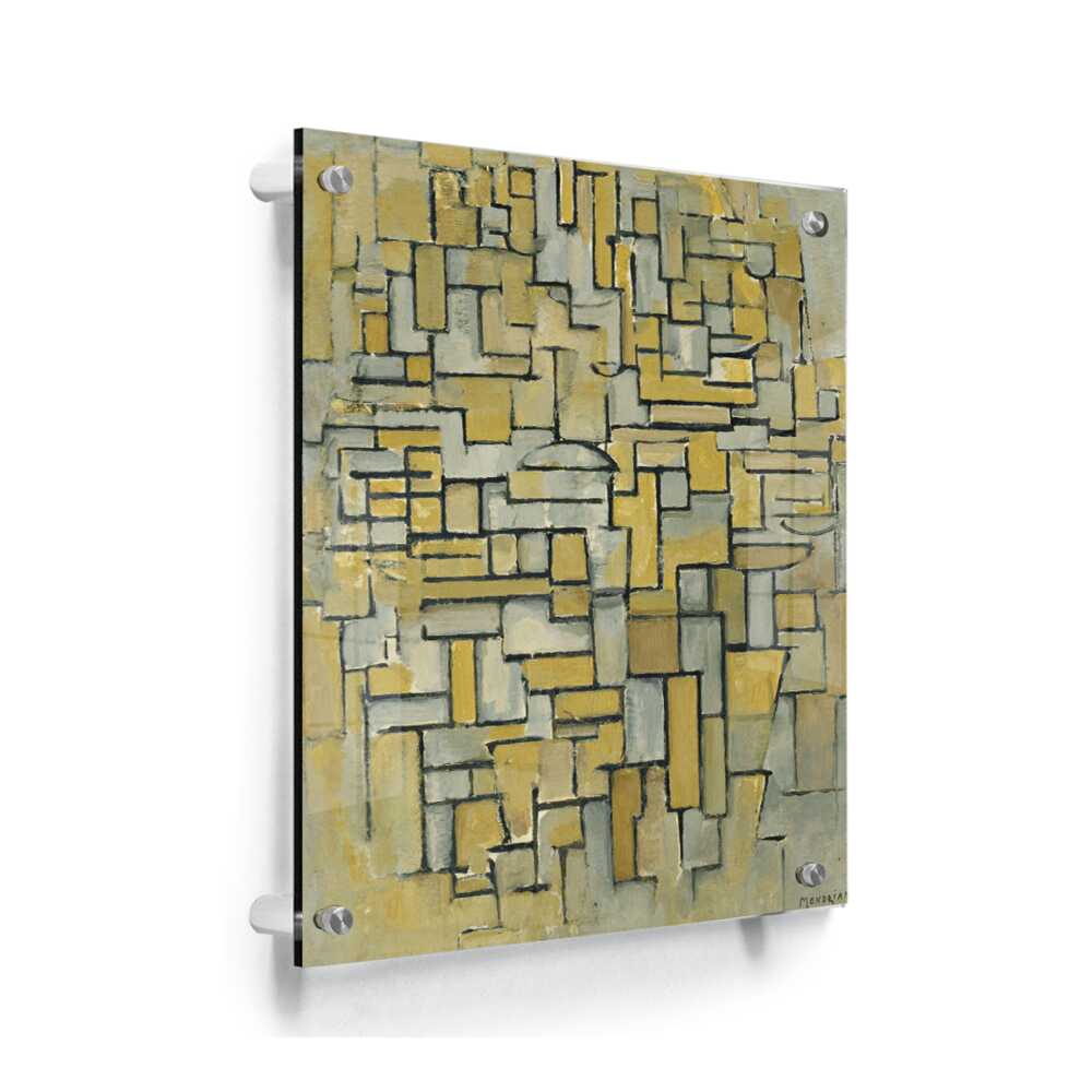 Composition In Brown And Gray - Acrylic Wall Photo