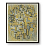 Composition In Brown And Gray - WALL MOUNT FRAME