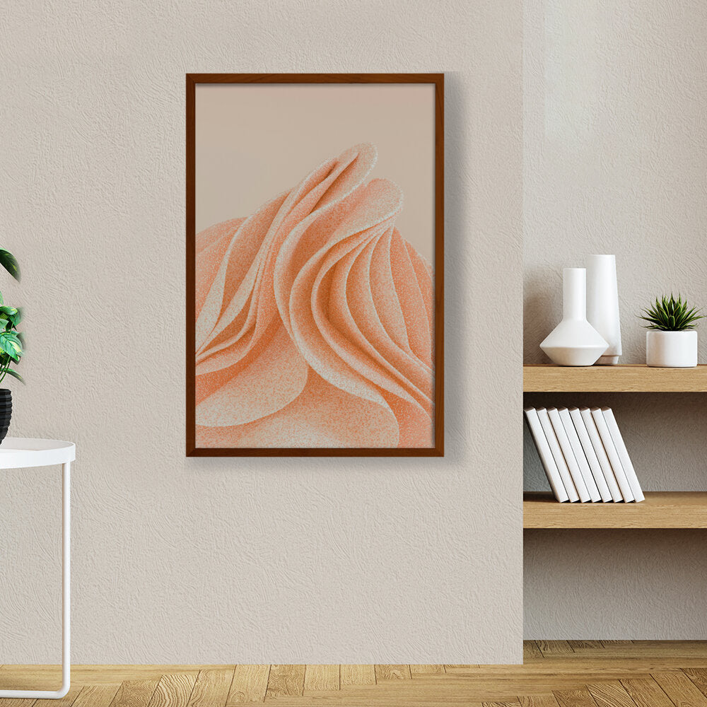 Depiction Of A Cupcake - Framed Canvas