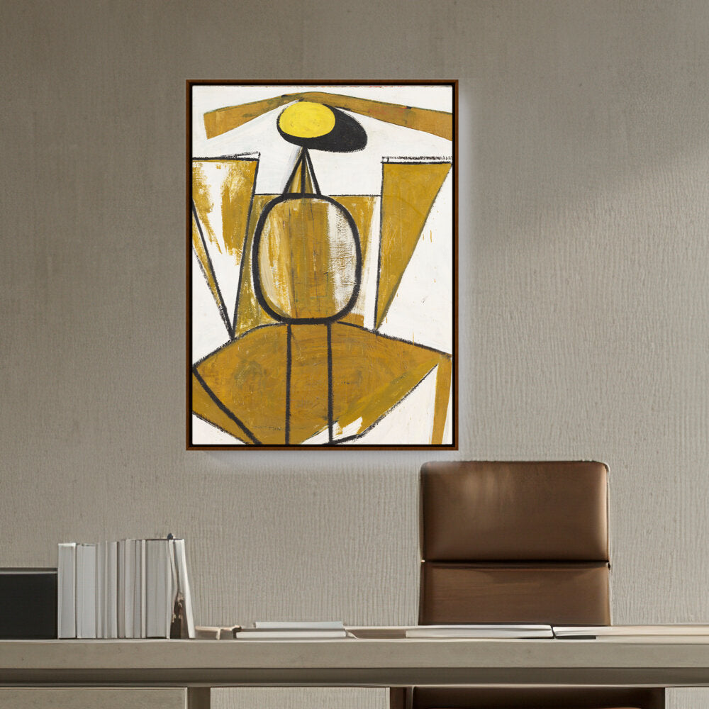 Personage With Yellow Ochre - FLOATING FRAME