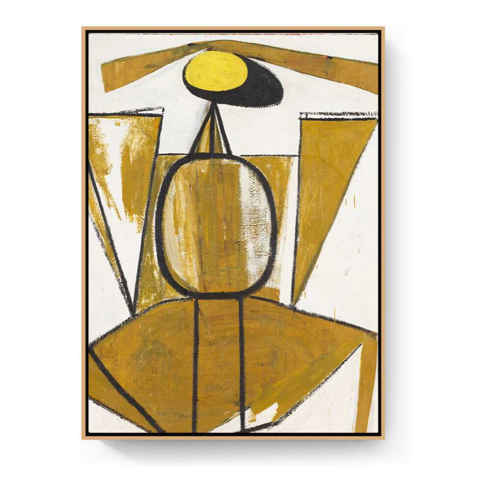 Personage With Yellow Ochre - FLOATING FRAME