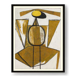 Personage With Yellow Ochre - WALL MOUNT FRAME