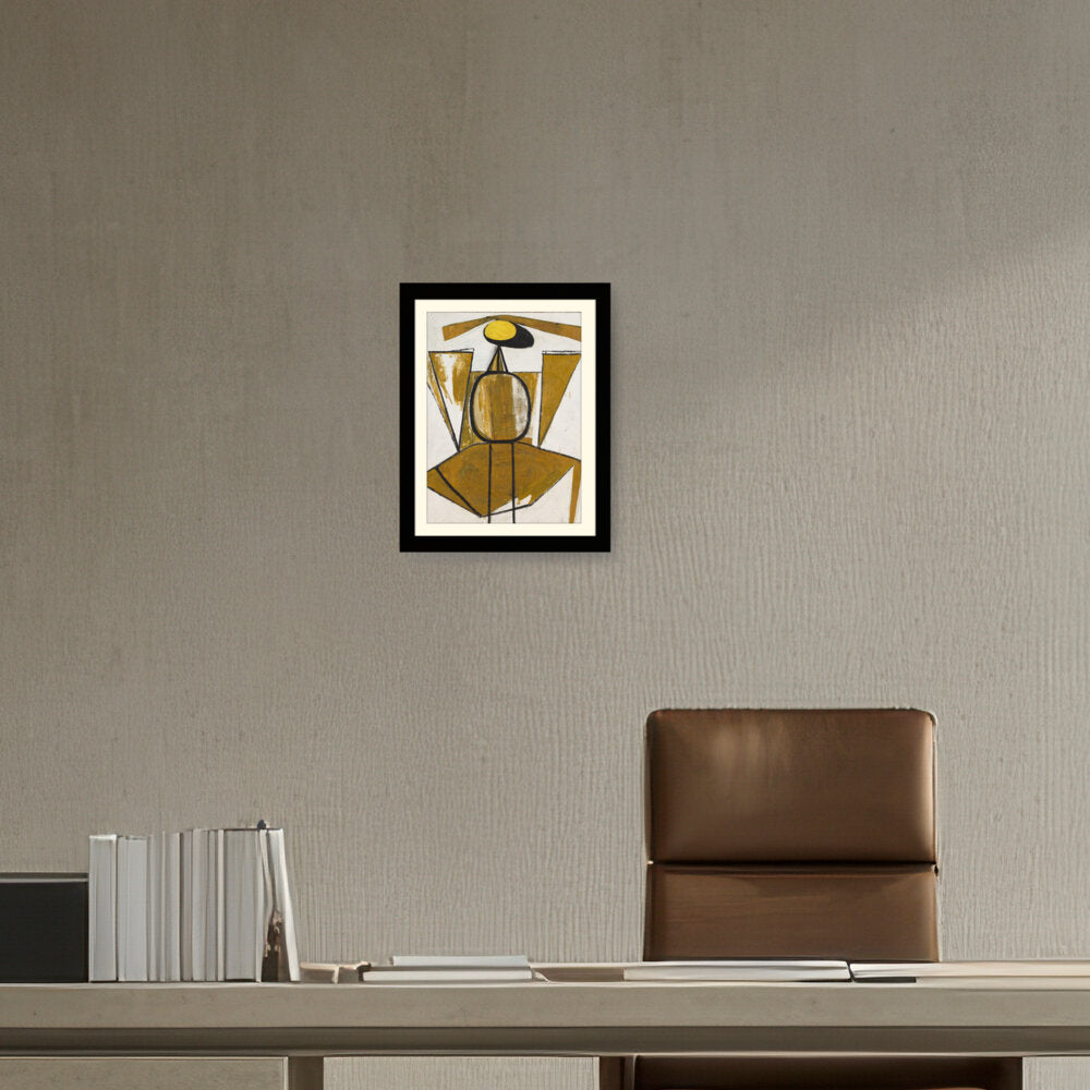 Personage With Yellow Ochre - WALL MOUNT FRAME