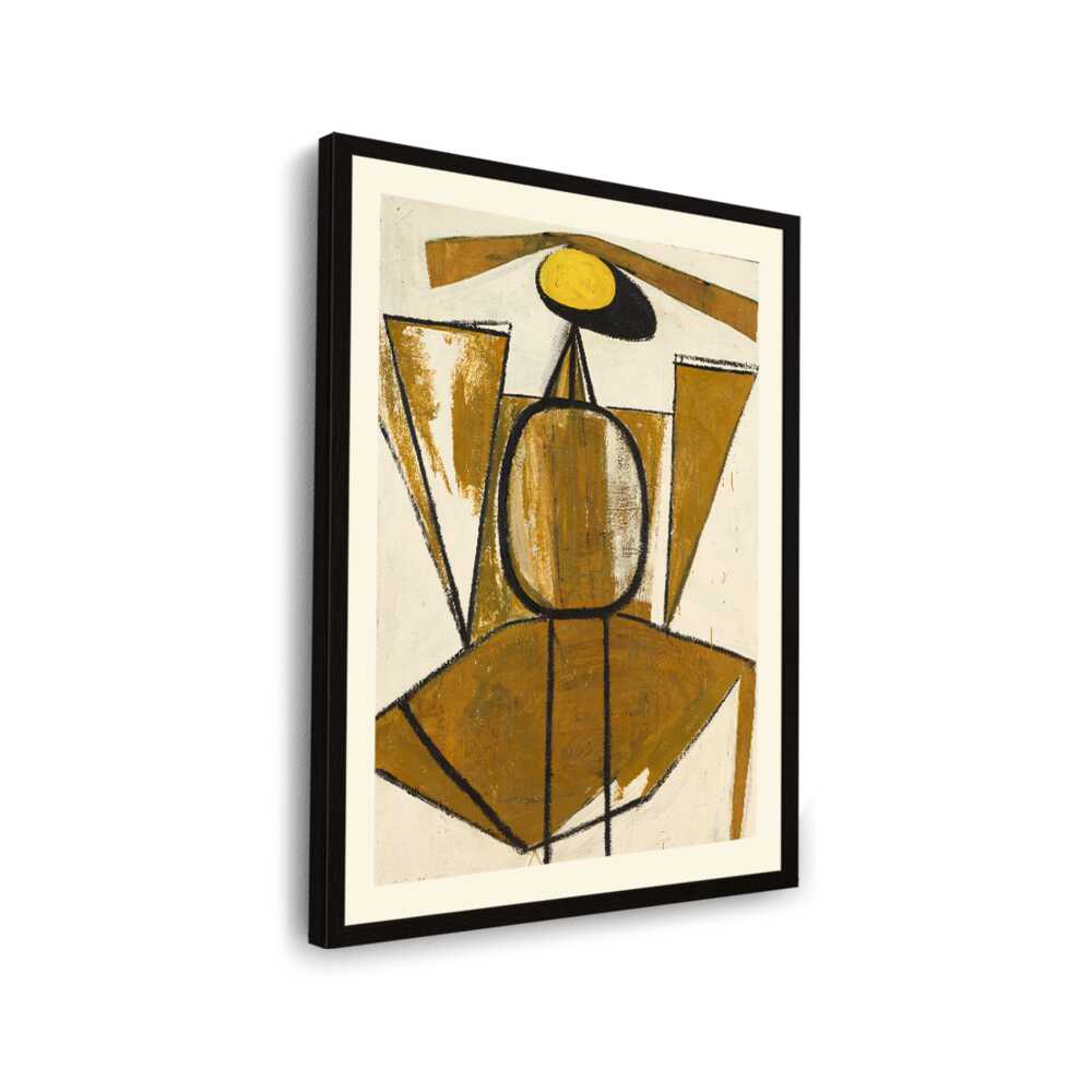 Personage With Yellow Ochre - WALL MOUNT FRAME