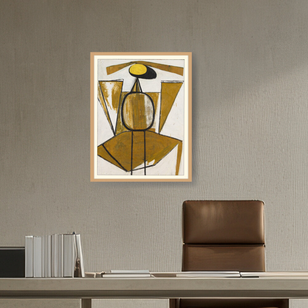 Personage With Yellow Ochre - WALL MOUNT FRAME