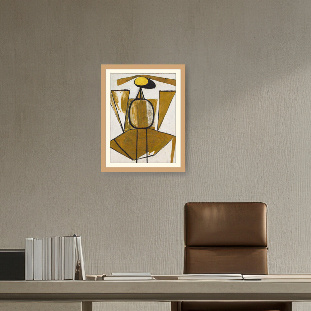 Personage With Yellow Ochre - WALL MOUNT FRAME