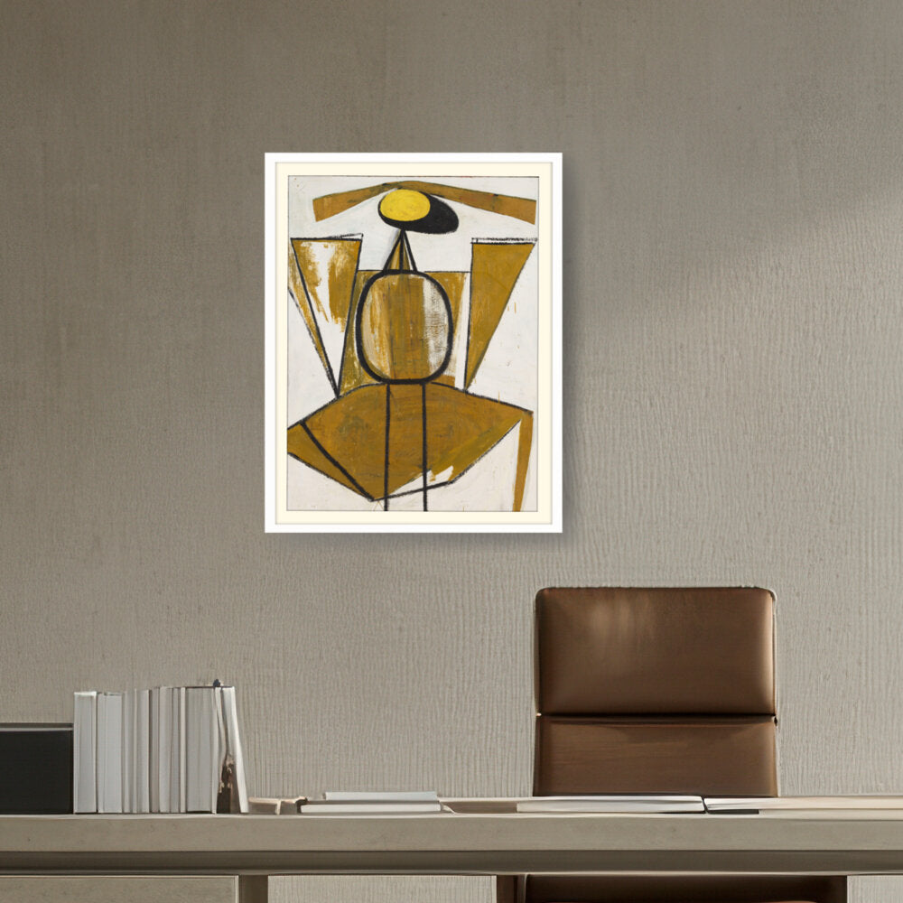 Personage With Yellow Ochre - WALL MOUNT FRAME