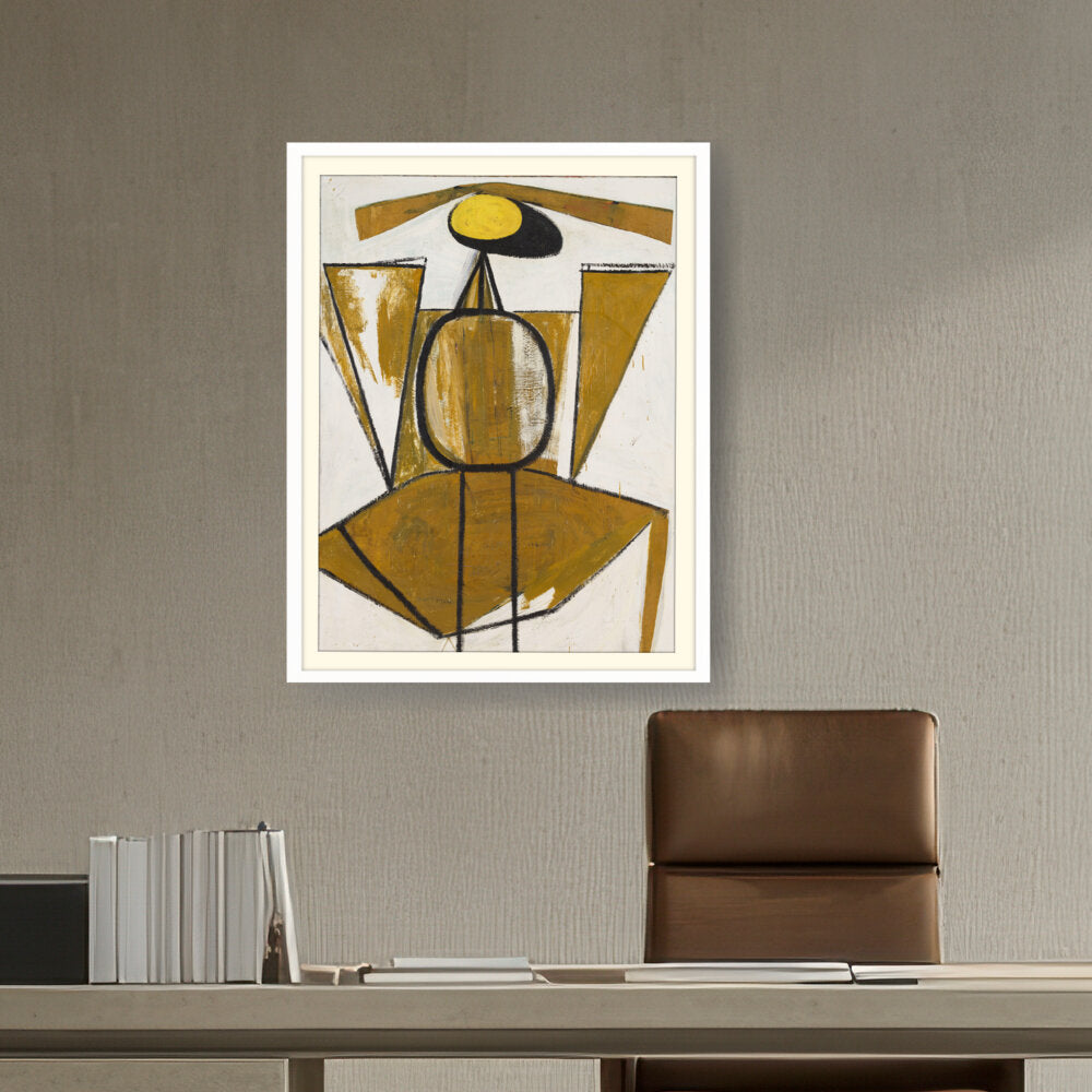 Personage With Yellow Ochre - WALL MOUNT FRAME